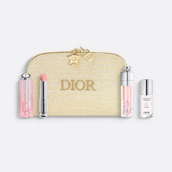 Set Son Dưỡng Và Serum Trẻ Hóa Da Dior Makeup And Skincare The Natural Glow Ritual Limited Edition 3 Món - Mỹ phẩm - Vua Hàng Hiệu