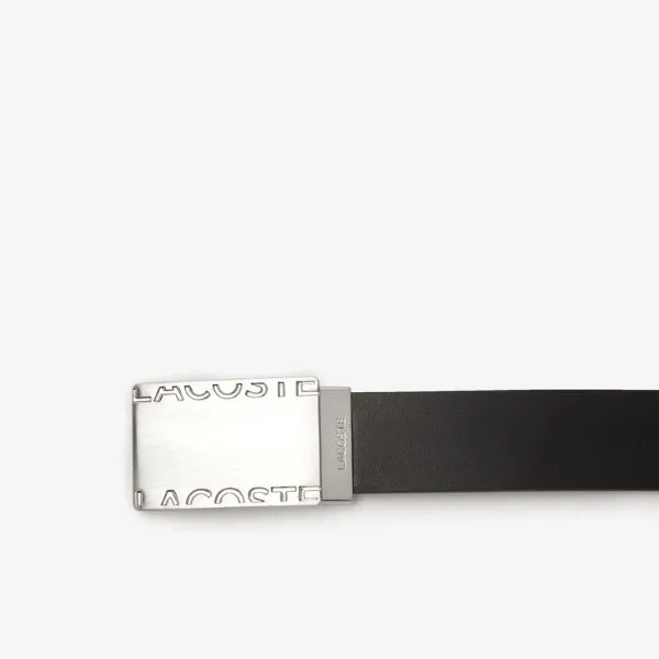 Set Thắt Lưng Nam Lacoste Smooth Leather Belt RC4060 Màu Đen Size 100