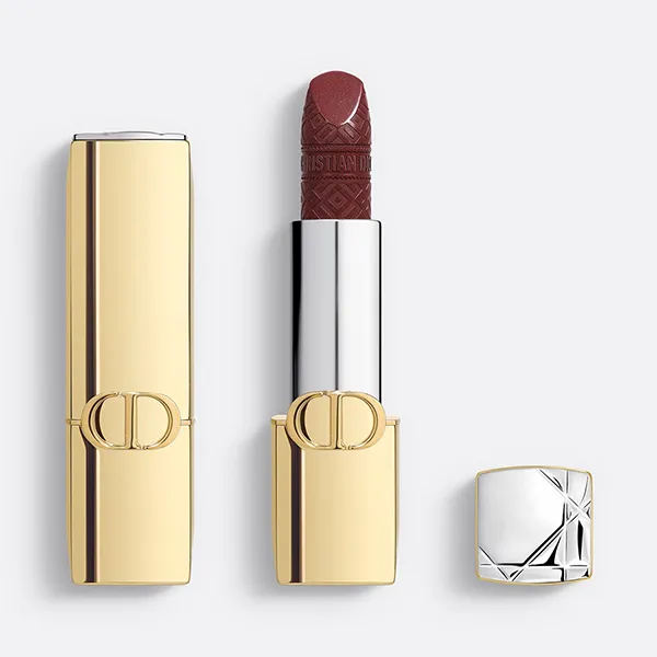 Son Dior Rouge Dior Lipstick Limited Edition Golden Case Satin Finish 994 Masquerade Màu Đỏ Tía