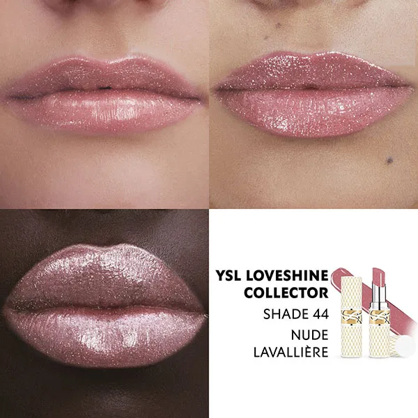 Son Dưỡng Yves Saint Laurent YSL Loveshine Lipstick Holiday Collector 44 Nude Lavalliere Màu Hồng Nude - Son Môi - Vua Hàng Hiệu