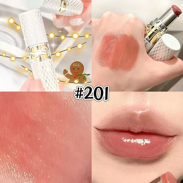 Son Dưỡng YSL Yves Saint Laurent Loveshine Lipstick Holiday Collector 201 Rosewood Blush Màu Hồng Gỗ - Son Môi - Vua Hàng Hiệu