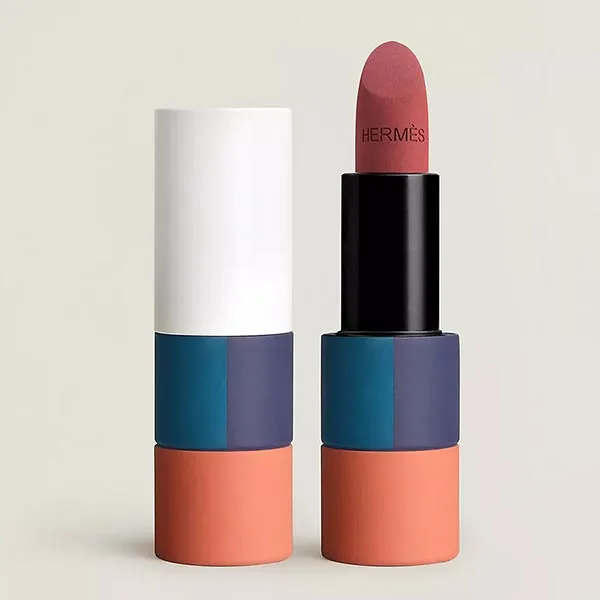 Son Hermès Rouge Matte Lipstick Limited Edition 73 Rouge Nappa Màu Hồng Gỗ