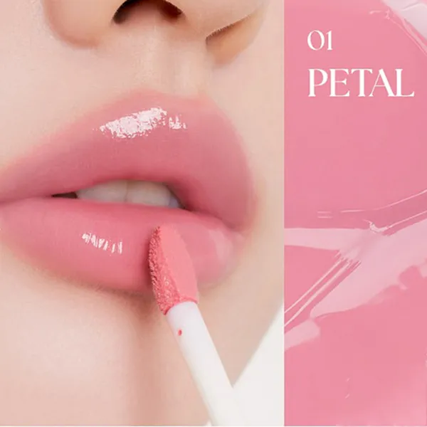 Son Kem Bóng Muzigae Mansion Renewal Icy Glow 01 Petal Màu Hồng - Son Môi - Vua Hàng Hiệu
