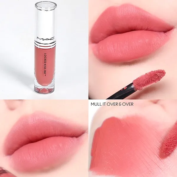 Son Kem MAC Locked Kiss Ink 24HR Lipcolour 60 Mull It Over And Over Màu Hồng Đào - Son Môi - Vua Hàng Hiệu