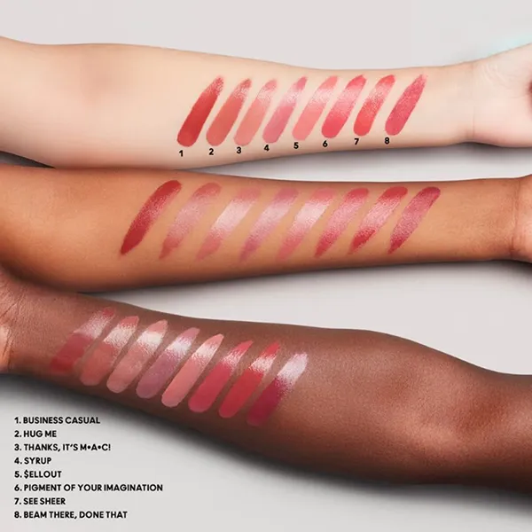 Son MAC Lustreglass Sheer-Shine Lipstick 524 Syrup Màu Hồng Hoa Cà - Son Môi - Vua Hàng Hiệu