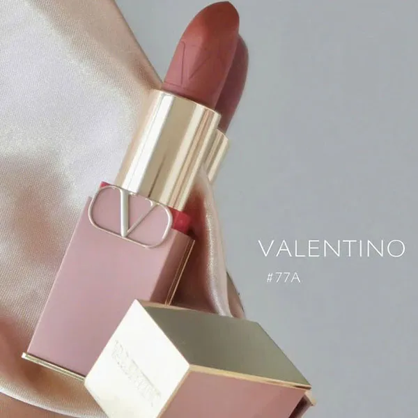 Son Valentino Rosso Nude Edition 77A Nude In Roma Màu Nâu Đất - Son Môi - Vua Hàng Hiệu