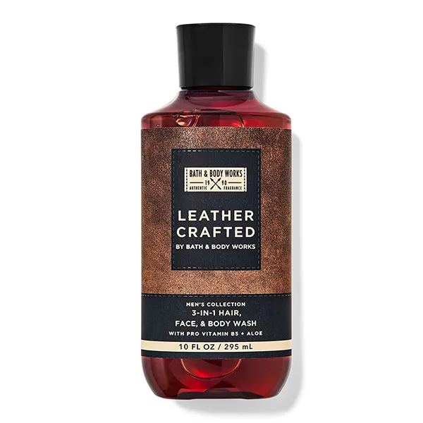 Sữa Tắm Cho Nam Bath & Body Works Leather Crafted 3 In 1 Hair Face Body Wash 295ml - Mỹ phẩm - Vua Hàng Hiệu