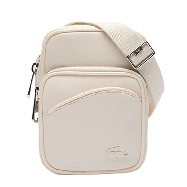 Túi Đeo Chéo Nam Lacoste Angy Crossbody Bag NH4563GY A56 Màu Trắng - Túi xách - Vua Hàng Hiệu