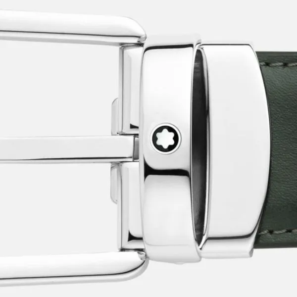 Thắt Lưng Montblanc Horseshoe Buckle Reversible Leather Belt MB128753 Màu Xanh - Nâu - Thắt lưng - Vua Hàng Hiệu