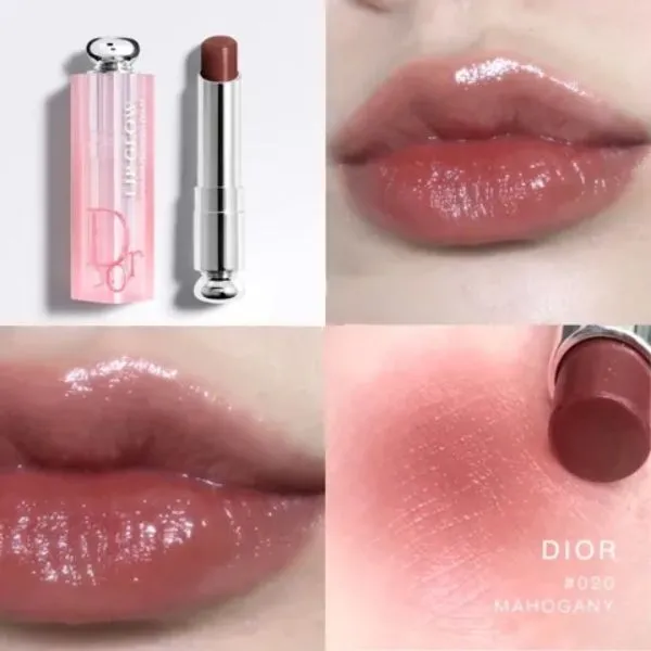 Son Dưỡng Dior Addict Lip Glow 020 Mahogany Màu Đỏ Nâu (Box Xanh) - Son Môi - Vua Hàng Hiệu