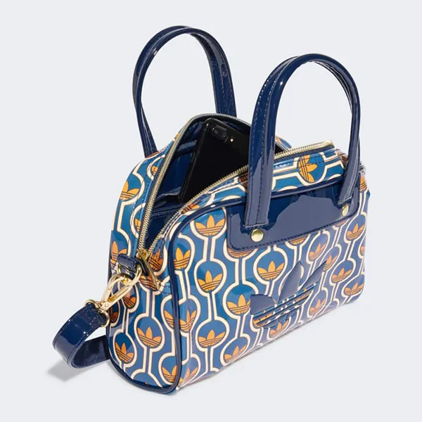 Túi Đeo Chéo Adidas Mini Bowling Bag Whit Monogram Print JM9244 Màu Xanh Blue - Túi xách - Vua Hàng Hiệu