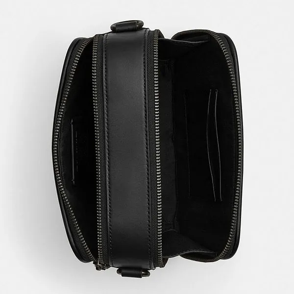 Túi Đeo Chéo Nam Coach Wyatt Crossbody Bag In Signature Canvas CW365 Màu Đen