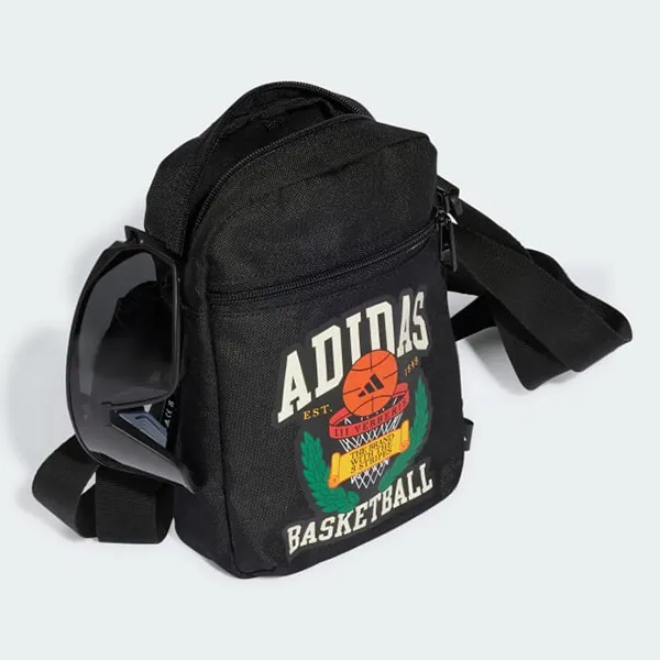 Túi Đeo Chéo Nam Adidas Hoops Organizer Crossbody Bag JD6648 Màu Đen - Túi xách - Vua Hàng Hiệu