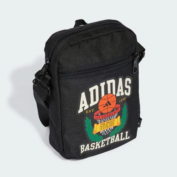 Túi Đeo Chéo Nam Adidas Hoops Organizer Crossbody Bag JD6648 Màu Đen - Túi xách - Vua Hàng Hiệu