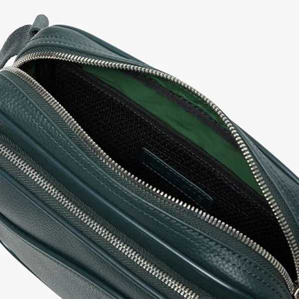 Túi Đeo Chéo Nam Lacoste Angy Men's Crossbody Bag NH4561-B43 Màu Xanh Green - Túi xách - Vua Hàng Hiệu