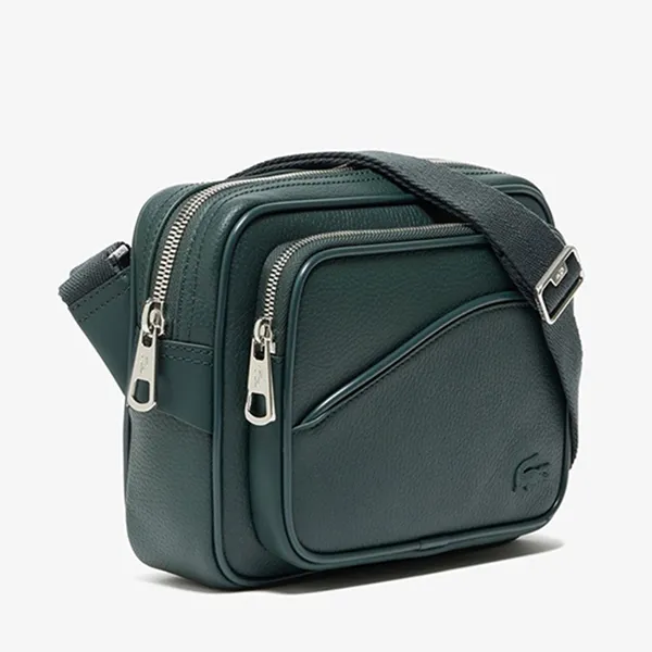 Túi Đeo Chéo Nam Lacoste Angy Men's Crossbody Bag NH4561-B43 Màu Xanh Green - Túi xách - Vua Hàng Hiệu