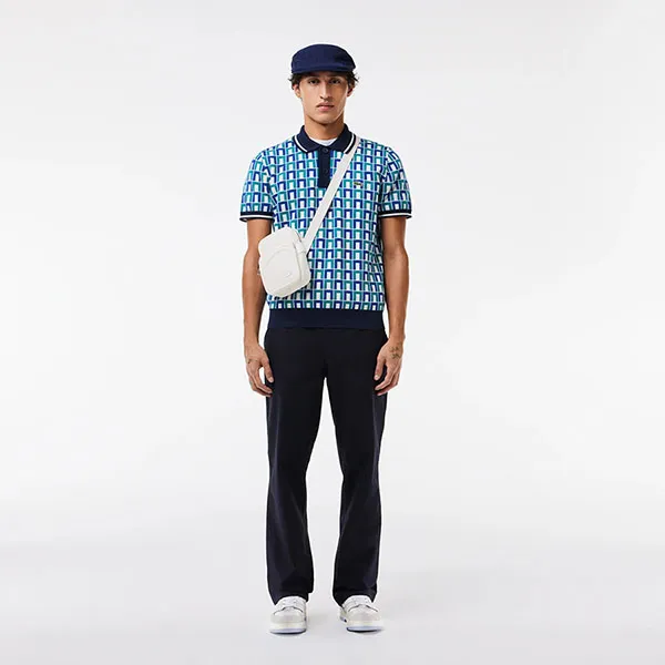 Túi Đeo Chéo Nam Lacoste Angy Crossbody Bag NH4563GY A56 Màu Trắng - Túi xách - Vua Hàng Hiệu