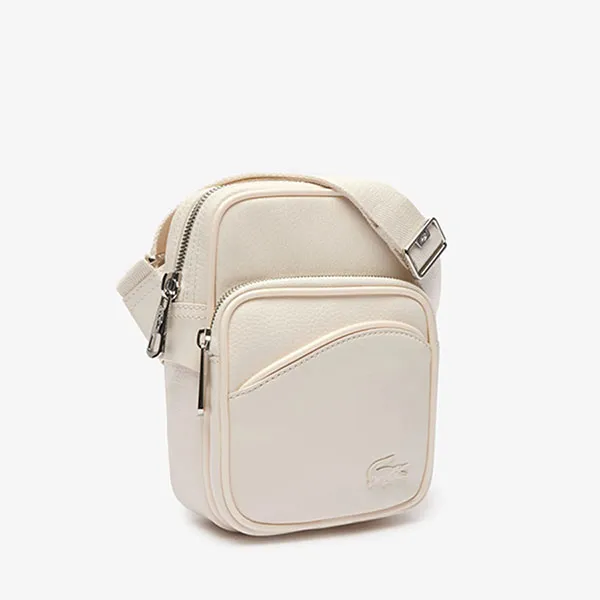 Túi Đeo Chéo Nam Lacoste Angy Crossbody Bag NH4563GY A56 Màu Trắng - Túi xách - Vua Hàng Hiệu