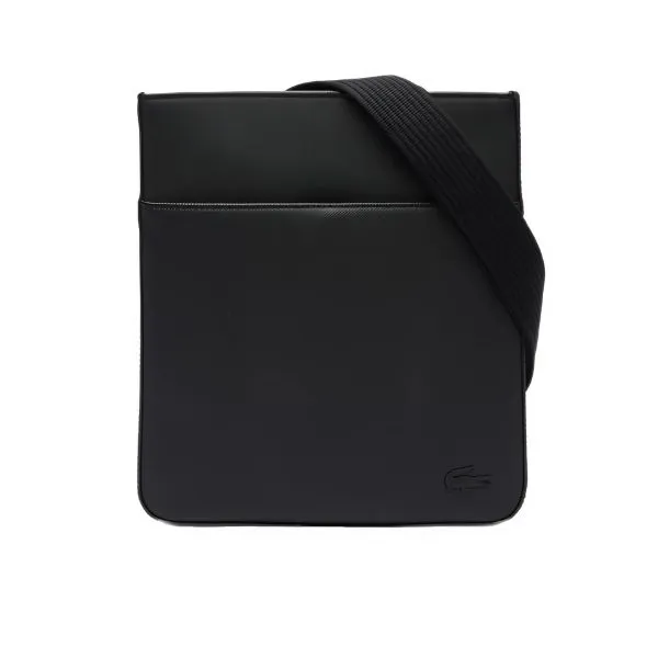 Túi Đeo Chéo Nam Lacoste Men’s Classic Flat Satchel Crossover Bag NH2850HC 000 Màu Đen