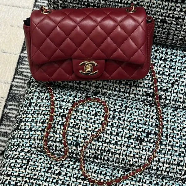 Túi Đeo Chéo Nữ Chanel CC Mini 8 Extra Crossbody Bag Màu Đỏ Đô N-HL - Túi xách - Vua Hàng Hiệu