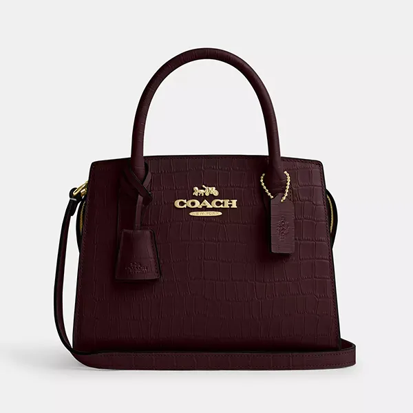 Túi Đeo Chéo Nữ Coach Andrea Carryall Crossbody Bag CR105 Màu Đỏ Mận T_HD - Túi xách - Vua Hàng Hiệu