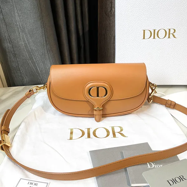 Túi Đeo Chéo Nữ Dior Bobby East West Bag Màu Nâu Vàng - Túi xách - Vua Hàng Hiệu