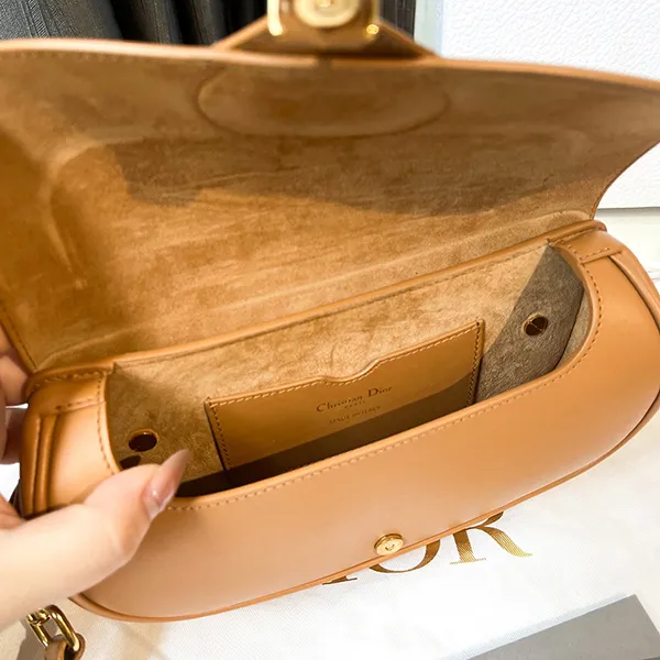 Túi Đeo Chéo Nữ Dior Bobby East West Bag Màu Nâu Vàng - Túi xách - Vua Hàng Hiệu