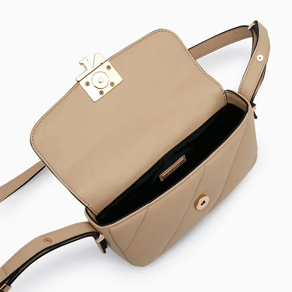 Túi Đeo Chéo Nữ Lyn Amelia Crossbody Bag Beige LL24FBF327 Màu Be - Túi xách - Vua Hàng Hiệu
