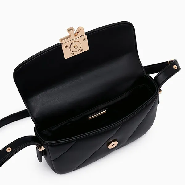 Túi Đeo Chéo Nữ Lyn Amelia Crossbody Bag Black LL24FBF327 Màu Đen