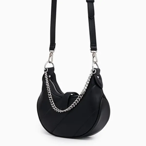 Túi Đeo Chéo Nữ Lyn Amelia Mini Crossbody Bag Black LL24FBF328 Màu Đen