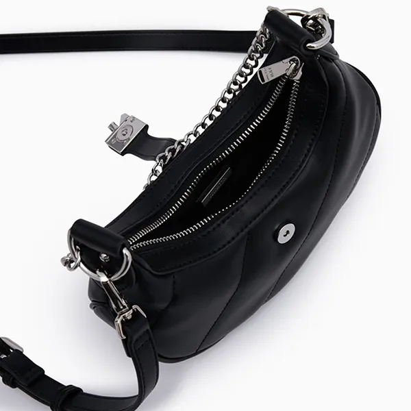 Túi Đeo Chéo Nữ Lyn Amelia Mini Crossbody Bag Black LL24FBF328 Màu Đen