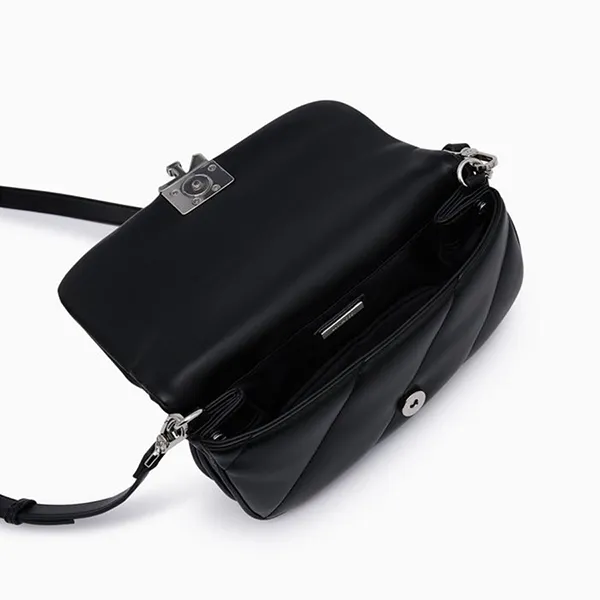 Túi Đeo Chéo Nữ Lyn Amelia S Crossbody Bag Black LL24FBF326 Màu Đen - Túi xách - Vua Hàng Hiệu