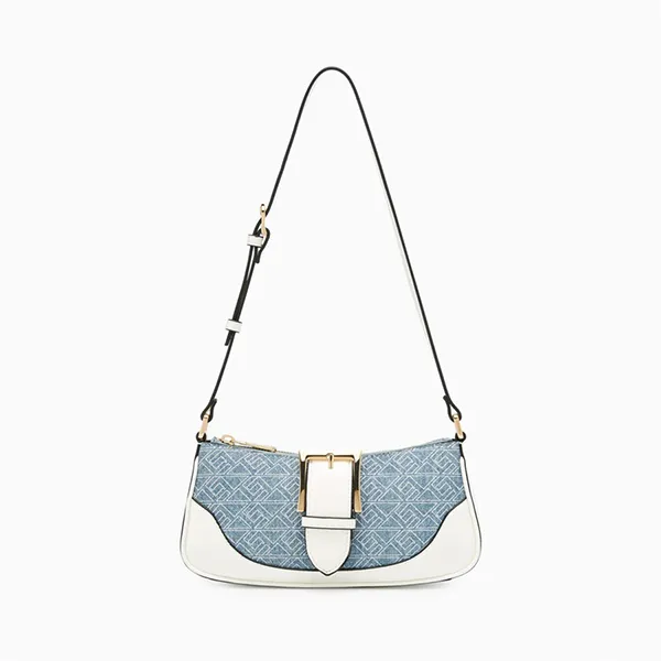 Túi Đeo Chéo Nữ Lyn Monro Mini Shoulder Bag LL24FBF370 Blue Màu Xanh Trắng