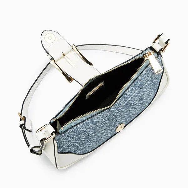 Túi Đeo Chéo Nữ Lyn Monro Mini Shoulder Bag LL24FBF370 Blue Màu Xanh Trắng