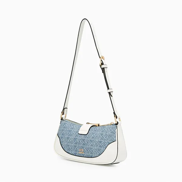Túi Đeo Chéo Nữ Lyn Monro Mini Shoulder Bag LL24FBF370 Blue Màu Xanh Trắng