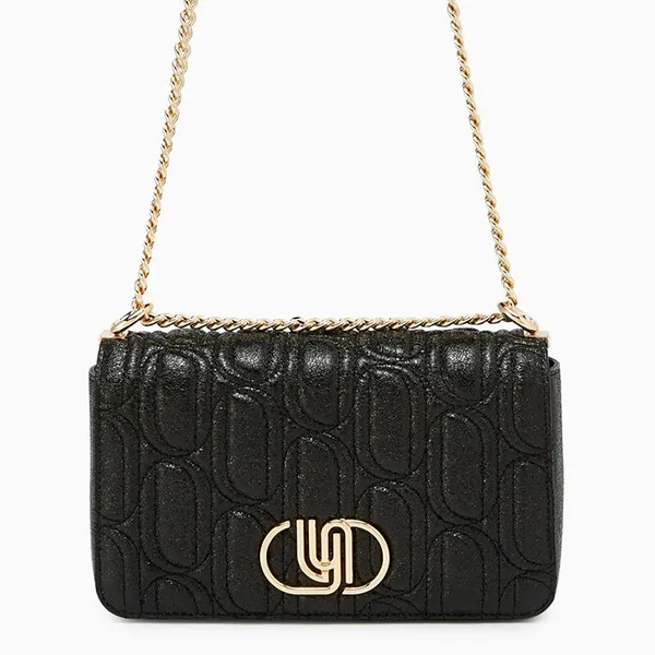 Túi Đeo Chéo Nữ Lyn Moon Party Infinite M Crossbody Bag Glitter Black LL24WBF395 Màu Đen