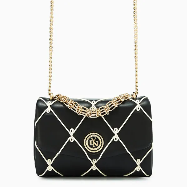 Túi Đeo Chéo Nữ Lyn Serena II Crossbody Bag Black LL24FBF230 Màu Đen