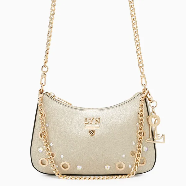 Túi Đeo Chéo Nữ Lyn Tricia Granite S Shoulder Bag Gold LL24FBS181 Màu Vàng