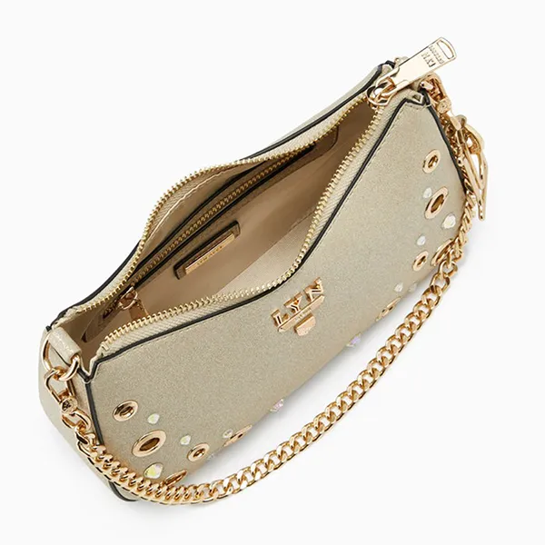 Túi Đeo Chéo Nữ Lyn Tricia Granite S Shoulder Bag Gold LL24FBS181 Màu Vàng