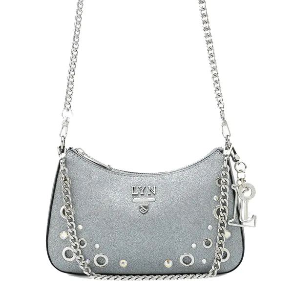 Túi Đeo Chéo Nữ Lyn Tricia Granite S Shoulder Bag Silver LL24FBS181 Màu Bạc