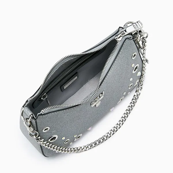 Túi Đeo Chéo Nữ Lyn Tricia Granite S Shoulder Bag Silver LL24FBS181 Màu Bạc