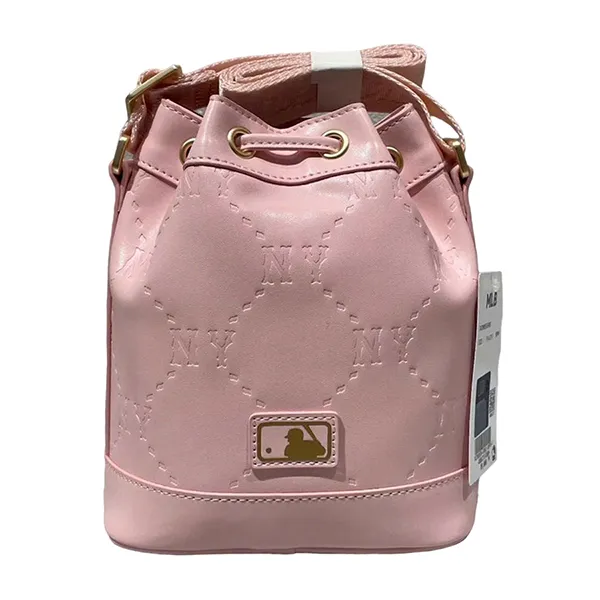 Túi Đeo Chéo Nữ MLB NY Monogram 7ACRMD65N Màu Hồng