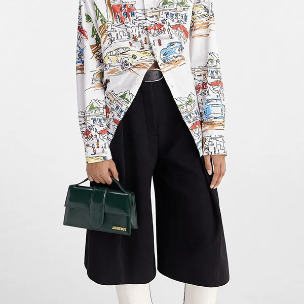 Túi Đeo Vai Nữ Jacquemus The Large Bambino Shouder Bag Dark Green 213BA007-3128-590 Màu Xanh Đậm - Túi xách - Vua Hàng Hiệu