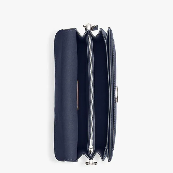 Túi Đeo Vai Nữ Coach Tabby Logo Plaque Shoulder Bag CH735 Màu Xanh Navy