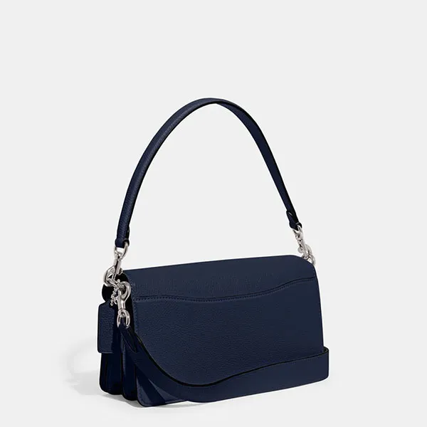 Túi Đeo Vai Nữ Coach Tabby Logo Plaque Shoulder Bag CH735 Màu Xanh Navy