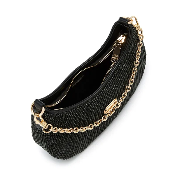 Túi Đeo Vai Nữ Lyn Cheri S Crystal Shoulder Bag LL24FBS384 Black Màu Đen