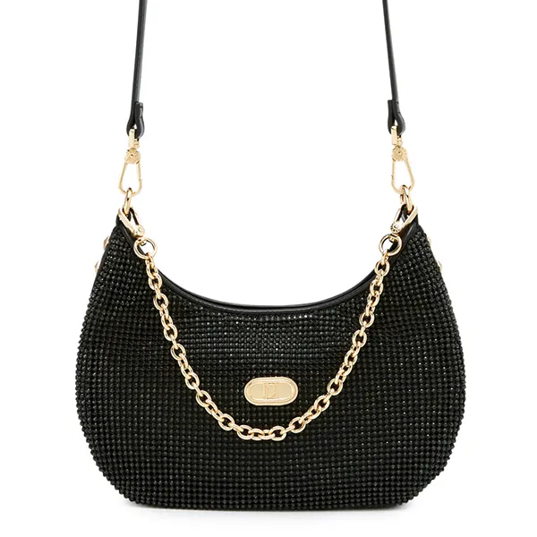 Túi Đeo Vai Nữ Lyn Cheri S Crystal Shoulder Bag LL24FBS384 Black Màu Đen