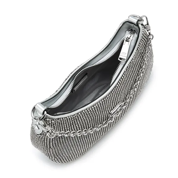 Túi Đeo Vai Nữ Lyn Cheri S Crystal Shoulder Bag LL24FBS384 Silver Màu Bạc