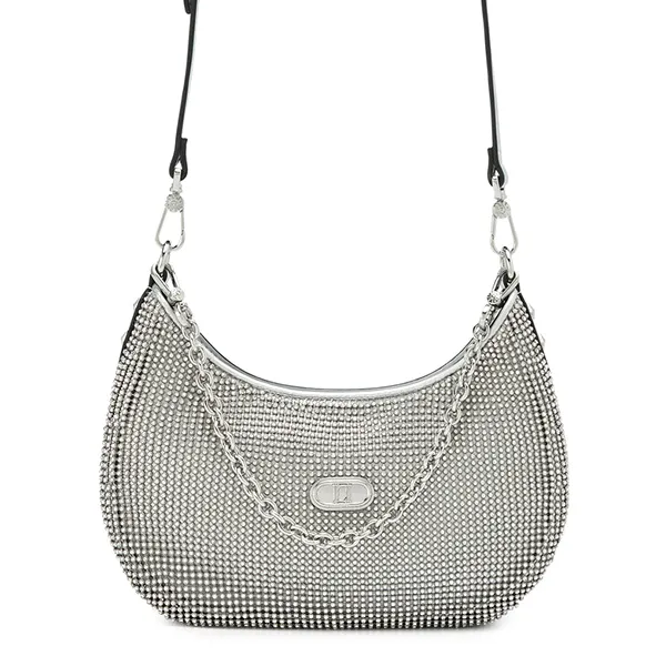 Túi Đeo Vai Nữ Lyn Cheri S Crystal Shoulder Bag LL24FBS384 Silver Màu Bạc