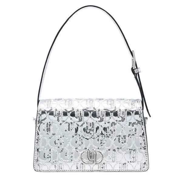 Túi Đeo Vai Nữ Lyn Halsey Infinite Shoulder Bag Black LL24MBF412 Màu Bạc